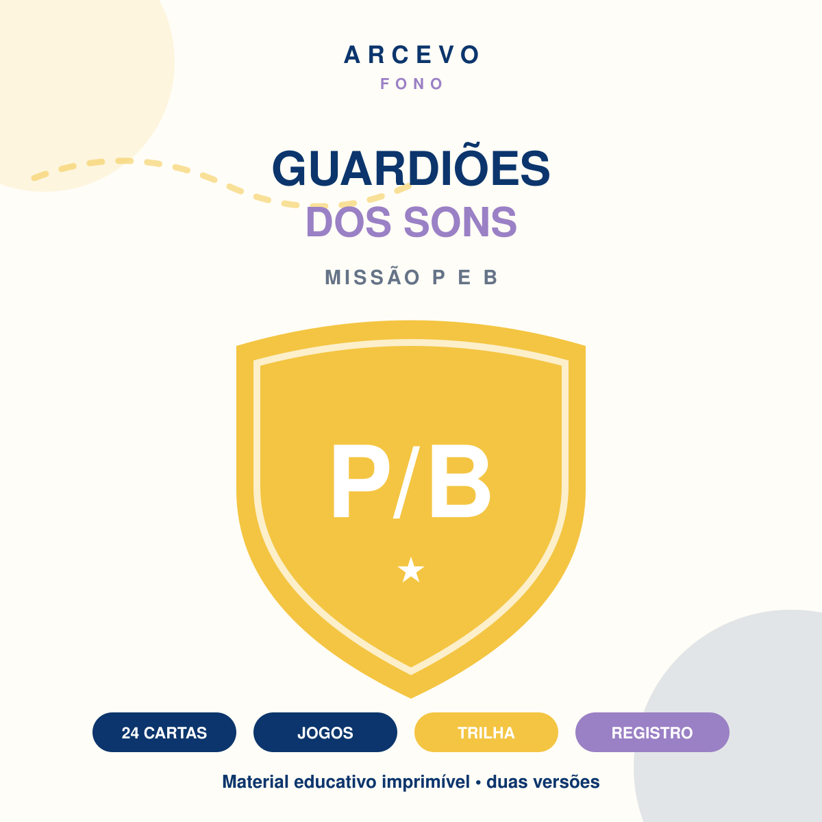 Capa Guardiões dos Sons P e B